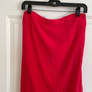 Gap factory red lined rayon dress